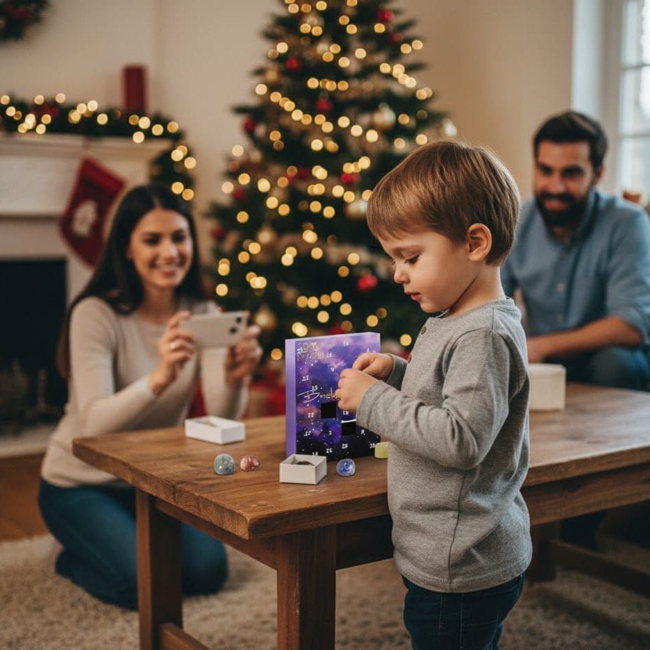 GEMMASANTA – Crystal Gemstone Advent Calendar with 24-Day Christmas Countdown