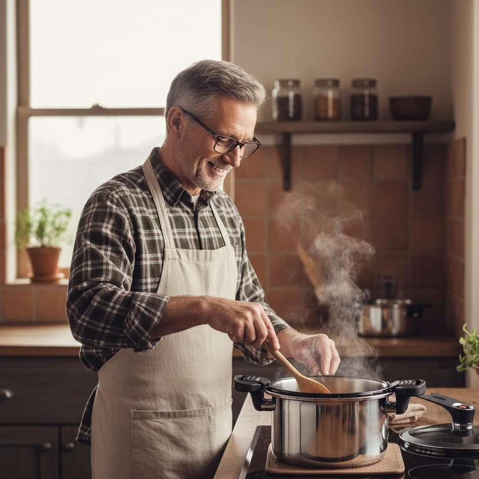 PRESSURECHEF – 304 Stainless Steel Micro Pressure Cooker for Gas & Induction Use