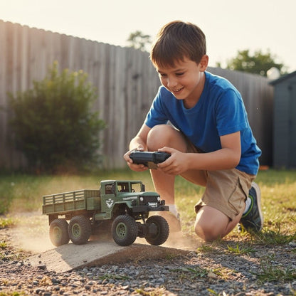 TERRAHAWK – 1/18 RC Off-Road Military Buggy with 2.4G Remote Control