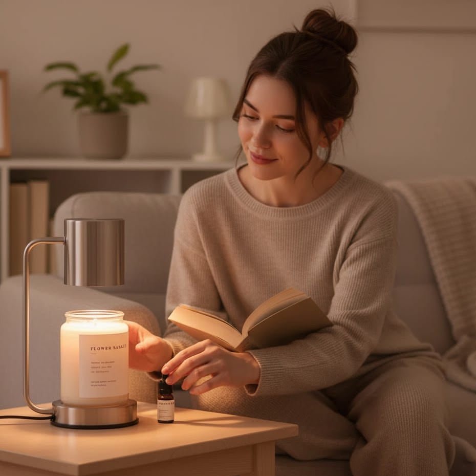 AROMAGLOW – Elegant Scented Lamp for Relaxing Home Ambience