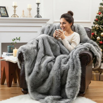 SOFTHAVEN – Luxurious Plush Blanket for Cozy Evenings & Relaxation (135×200 cm)