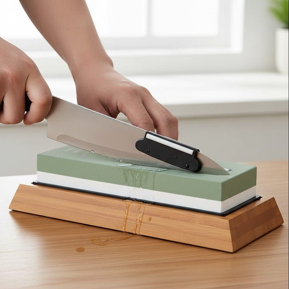 EDGEPERFECT – Fixed-Angle Diamond Knife Sharpener with Angle Guide