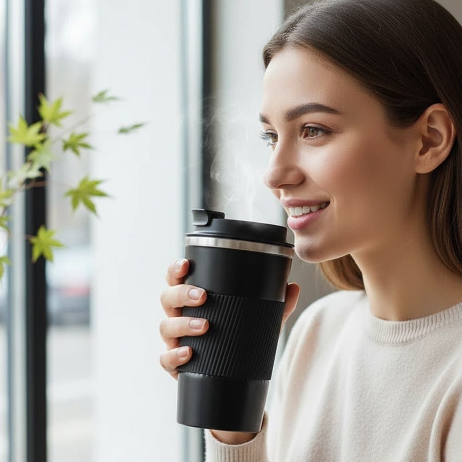 THERMOLUX – Stylish Insulated Travel Mug for Hot & Cold Drinks