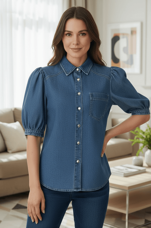 ROWYN – Modern Classic Denim Shirt